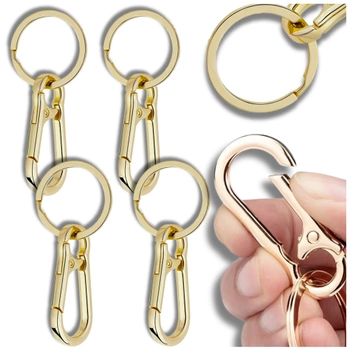 Breloc metalic carabinier, 4 buc, auriu