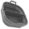 Inserție din silicon pentru friteuză cu aer, tavă de copt reutilizabilă, gri
