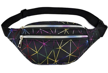 Geantă geometrică pentru șold, reflectorizantă