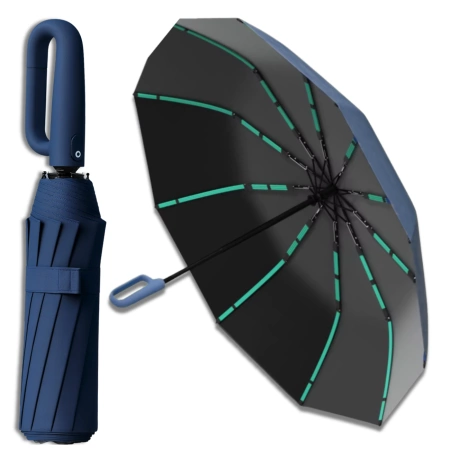 Umbrelă BLEUMARIN, umbrelă pliabilă automată ANTI-UV