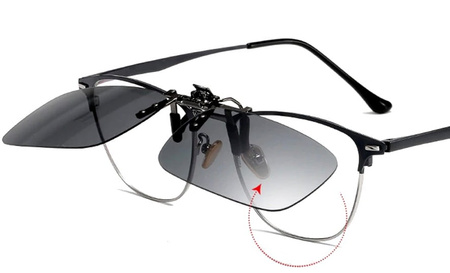 Ochelari de prescripție, OVERLAYS polarizați, bărbați și femei, cu clemă