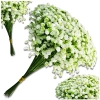 Flori artificiale buchet decor flori mici albe 10buc