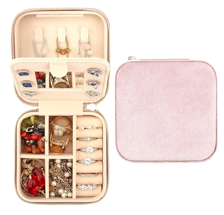 Organizator cutie de bijuterii cu oglinda, cutie si cutie