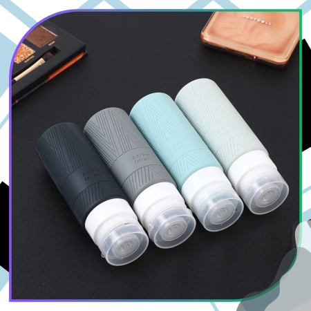 Set de 4 sticle de voiaj reutilizabile de 100 ml