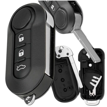 Capac cheie telecomanda 3 butoane Fiat Ducato Boxer Jumper Punto Panda Qubo Iveco