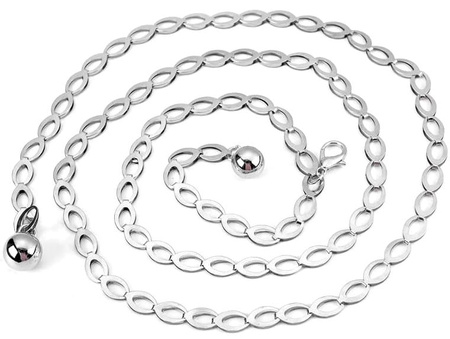 Cureaua Silver Chain pentru rochie dama, lant decorativ