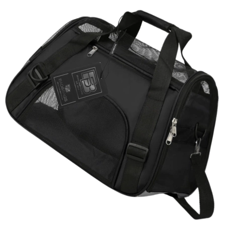 BAD&BAGS transport negru pentru geanta auto pentru caini mici