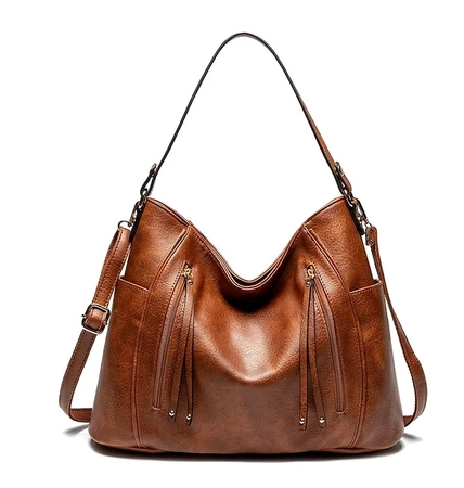 Geanta de umar eleganta de dama din piele nituita