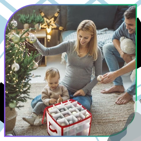 Recipient rezistent pentru depozitarea a 64 de globuri