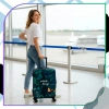 Husa de protectie elastica pentru valiza, bagaje de calatorie, frunze