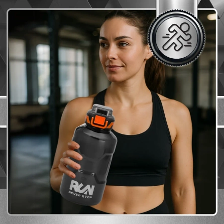Sticla sport TRESSARI pentru alergat 1500ml BPA FREE pentru apa PC