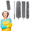 Set de 4 perii de curatare a prafului cu maner telescopic