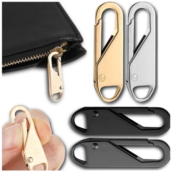 Set de 4 clapete metalice cu fermoar