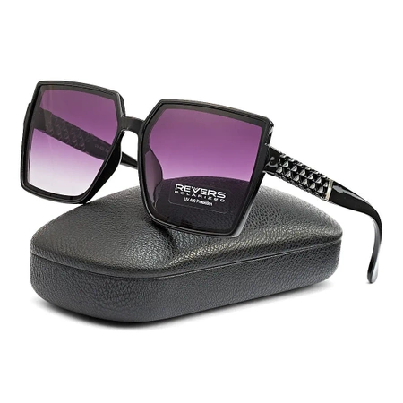 Ochelari de soare pătrați polarizați + husă