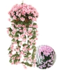 1 buc Hanging artificiale iederă alpinism flori decorative pentru balcon