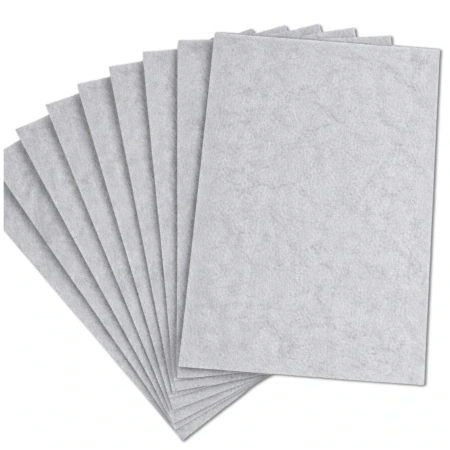 Foi decorative din fetru 30x30cm set de 10 bucăți gri