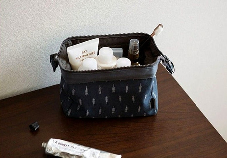 Organizator mic pentru cosmetice, geantă pentru cosmetice bleumarin