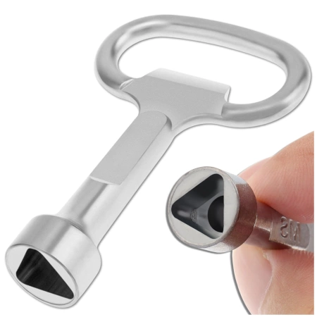 Cheie triunghiulara pentru dulapuri tehnice de supape 9 mm