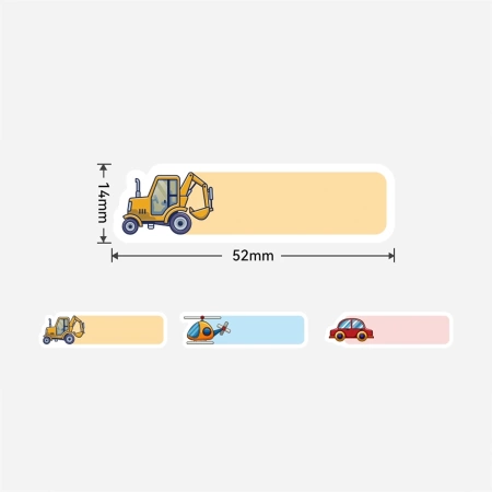 Etichete termice NIIMBOT Autocolante 14x52mm 125 buc vehicule