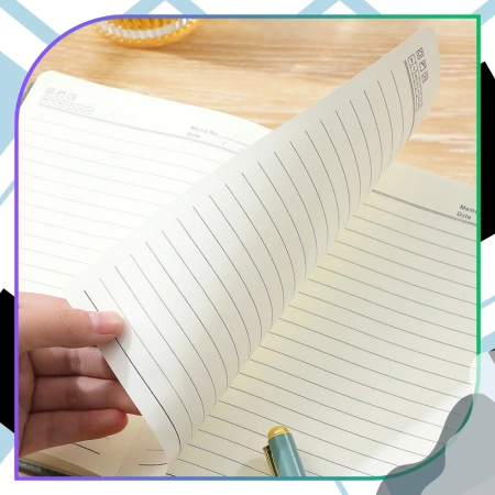 Notes, caiet cu fermoar, planner, jurnal A5, negru, elegant.