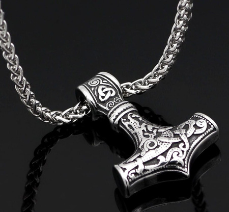 Colier cu ciocan pentru bărbați din argint THOR MJOLNIR CELTIC