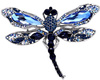 Brosa DRAGONFLY cu zirconi, ac retro insecte
