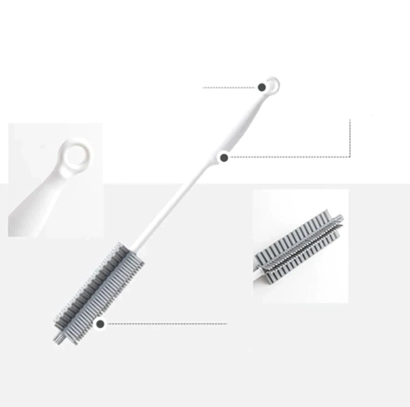 Perie din silicon pentru curățarea paharelor înalte, sticlelor și borcanelor