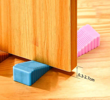 Încuietoare din plastic pentru opritorul ușii Negru