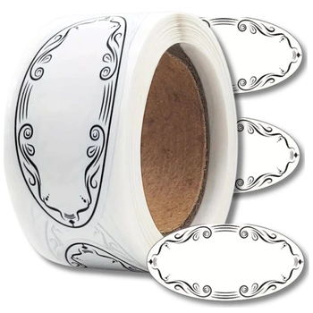 Etichete autocolante 150 buc pe rola pentru cadouri DIY borcane plicuri