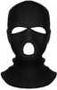 Mască balaclava neagră cu 3 găuri de căldură