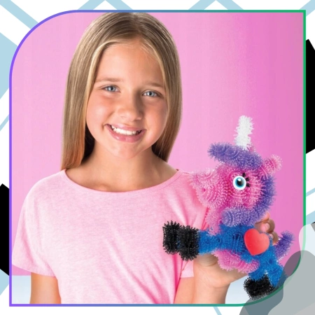 Set mare de capace creative Kolcki cu velcro colorat, 600 buc.