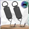 Cârlig pliabil pentru tetiera auto, metal și piele, 15 kg, set de 2