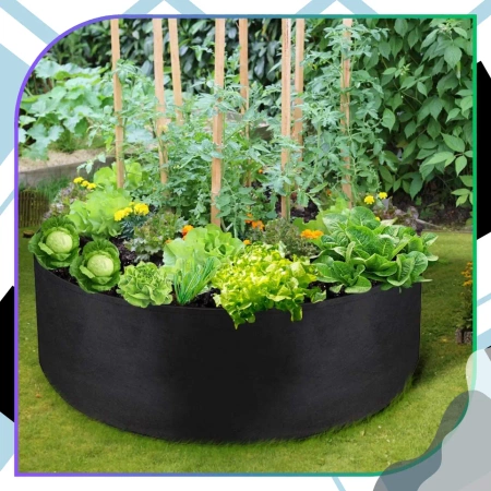 SAC mare de plantare ghiveci rotund 120 x 30 cm