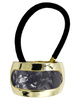Elastic de păr, clemă rotundă, glam rock gold