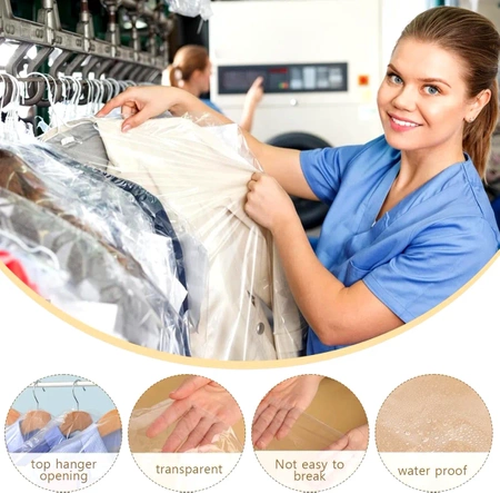 Set 2 piese huse haine, organizator dulap impermeabil