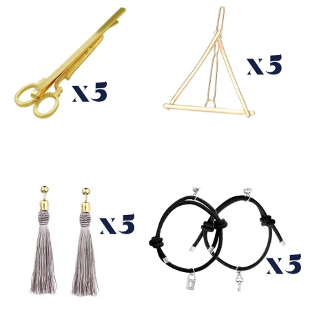 Set en-gros de 95 de piese de bijuterii și accesorii la modă