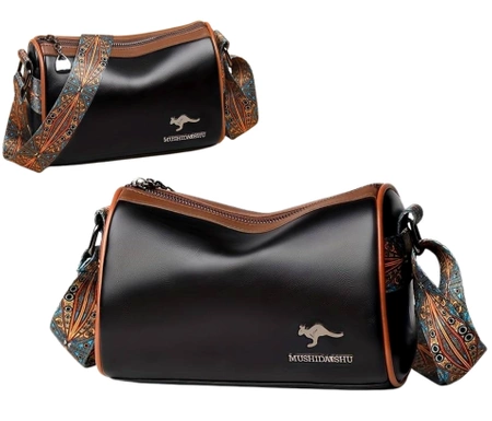 Elegant negru piele femei sac de umăr postbag