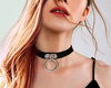 Colier din piele punk Choker cu guler închis