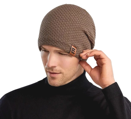 Pălărie de iarnă izolată unisex cu blană, căciulă caldă lejeră