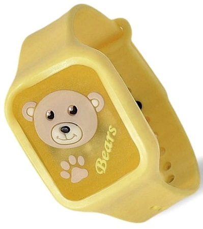 Bandita anti tantari, ceas cu LED pentru copii, anti-tantari