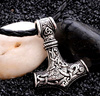 Colier Silver Hammer pentru bărbați THOR MJOLNIR CELTIC