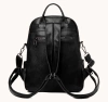 Rucsac elegant din piele A4, spatios, negru