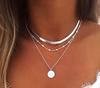 Colier choker cu monede de argint celebritate