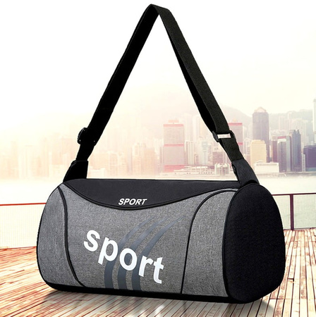 Geanta sport gri pentru antrenament