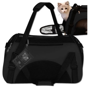 BAD&BAGS transport negru pentru geanta auto pentru caini mici