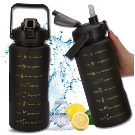 Sticla de 2000 ml, sticla de apa sport TRESSARI PC FREE BPA, solida
