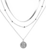 Colier choker cu monede de argint celebritate