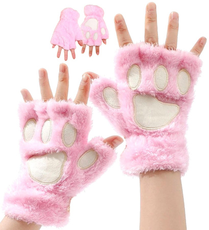 Mănuși de damă, labe de iarnă, mănuși de pluș