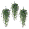 Flori artificiale decorative suspendate, 3 buc, cățărare mov