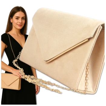 Geantă de umăr elegantă de seară pentru femei din piele întoarsă